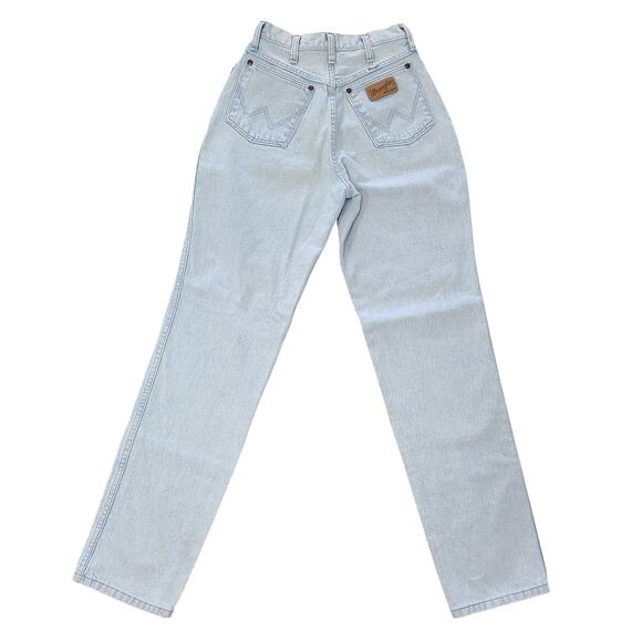 VTG Wrangler Riata Womens Size 7/8 x 34 Taper Cowboy Western Bareback Denim - Picture 2 of 13